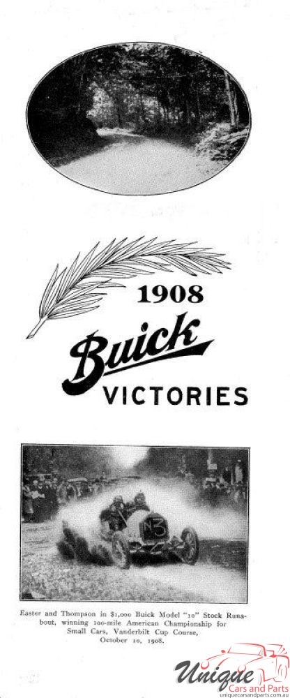 1908 Buick Victories Brochure Page 1